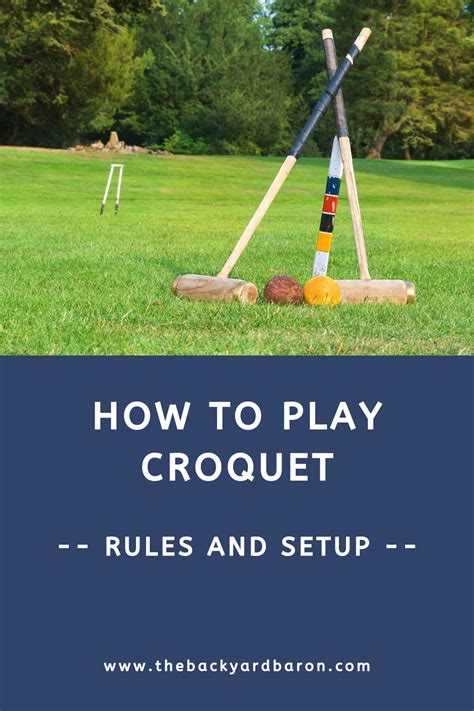 Croquet Rules .